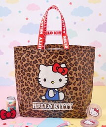 sanrio（サンリオ）の「【Sanrio/サンリオ】レオパード柄 キャラクター ショッパー トートバッグ (ハローキティ、クロミ、シナモロール)（エコバッグ/サブバッグ）」