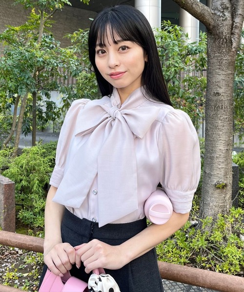 WILLSELECTION(ウィルセレクション)の「ピンタックカフスリボンタイブラウス(シャツ/ブラウス・レディース・ブルー/オフホワイト/ピンク・FREE)」の11枚目の写真