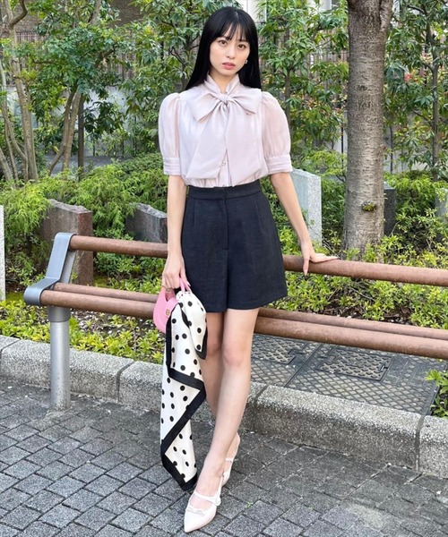 WILLSELECTION(ウィルセレクション)の「ピンタックカフスリボンタイブラウス(シャツ/ブラウス・レディース・ブルー/オフホワイト/ピンク・FREE)」の13枚目の写真