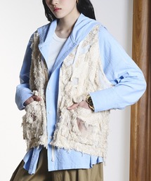 ROSE BUD | (CREOLME)FRINGE JACQUARD VEST(ベスト)