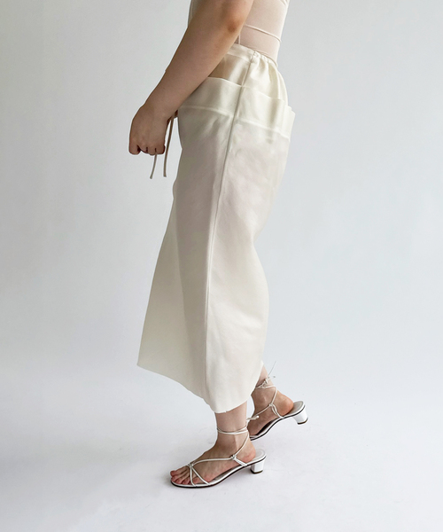 EDIT. FOR LULU(エディットフォールル)の「【GIA STUDIOS/ジア ストゥディオス】CHIEU SILK SKIRT(スカート・レディース・ホワイト・34/36)」の4枚目の写真