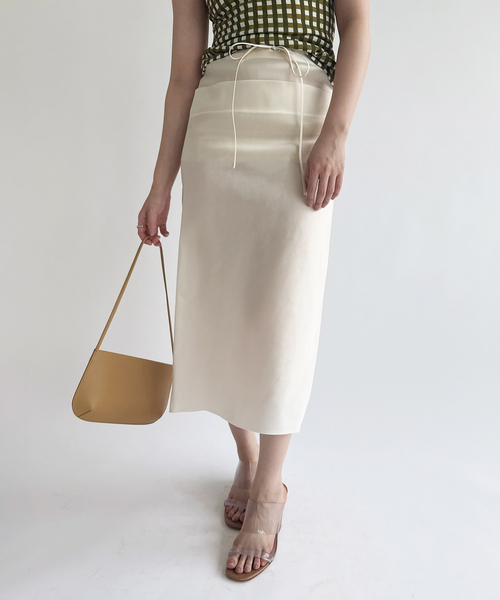EDIT. FOR LULU(エディットフォールル)の「【GIA STUDIOS/ジア ストゥディオス】CHIEU SILK SKIRT(スカート・レディース・ホワイト・34/36)」の6枚目の写真