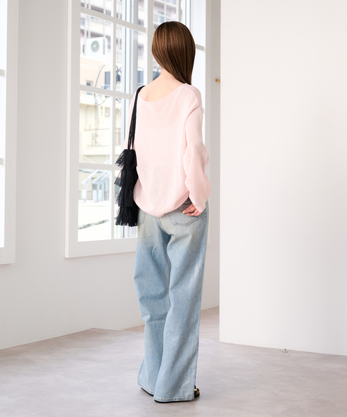U by SPICK&SPAN(ユーバイスピックアンドスパン)の「LEVI'S/リーバイス RIBCAGE WIDE LEG H223(デニムパンツ・レディース・ブルー・25/26/27)」の3枚目の写真