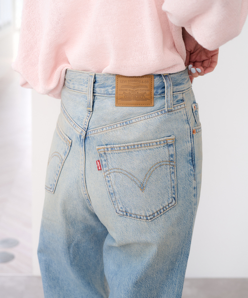U by SPICK&SPAN(ユーバイスピックアンドスパン)の「LEVI'S/リーバイス RIBCAGE WIDE LEG H223(デニムパンツ・レディース・ブルー・25/26/27)」の8枚目の写真