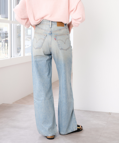 U by SPICK&SPAN(ユーバイスピックアンドスパン)の「LEVI'S/リーバイス RIBCAGE WIDE LEG H223(デニムパンツ・レディース・ブルー・25/26/27)」の9枚目の写真