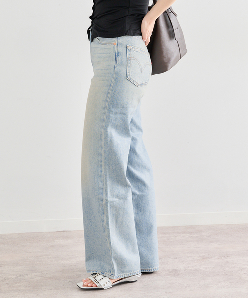U by SPICK&SPAN(ユーバイスピックアンドスパン)の「LEVI'S/リーバイス RIBCAGE WIDE LEG H223(デニムパンツ・レディース・ブルー・25/26/27)」の15枚目の写真