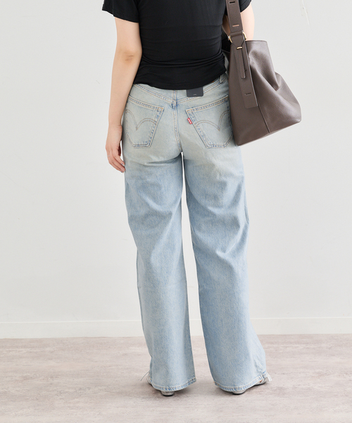 U by SPICK&SPAN(ユーバイスピックアンドスパン)の「LEVI'S/リーバイス RIBCAGE WIDE LEG H223(デニムパンツ・レディース・ブルー・25/26/27)」の18枚目の写真