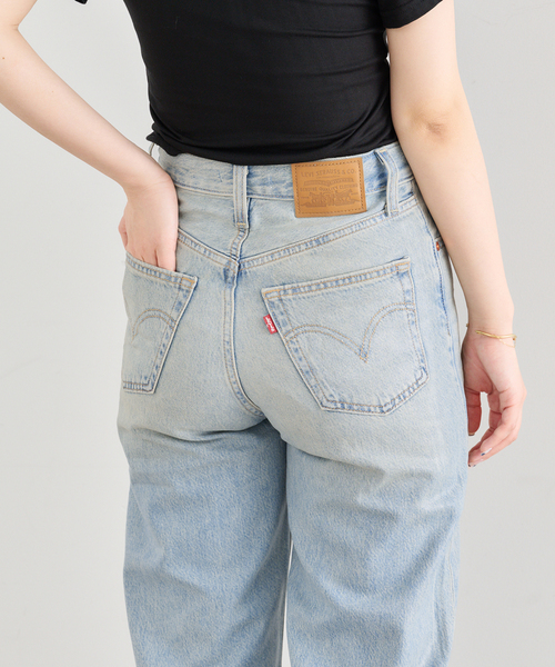 U by SPICK&SPAN(ユーバイスピックアンドスパン)の「LEVI'S/リーバイス RIBCAGE WIDE LEG H223(デニムパンツ・レディース・ブルー・25/26/27)」の21枚目の写真