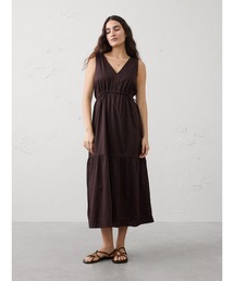 BANANA REPUBLIC FACTORY STORE コットンボイルサイドタイマキシワンピース