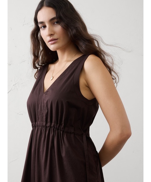 BANANA REPUBLIC FACTORY STORE(バナナリパブリック ファクトリーストア)の「BANANA REPUBLIC FACTORY STORE コットンボイルサイドタイマキシワンピース(ワンピース・レディース・ネイビー/ブラウン・S/M/L/XS)」の6枚目の写真