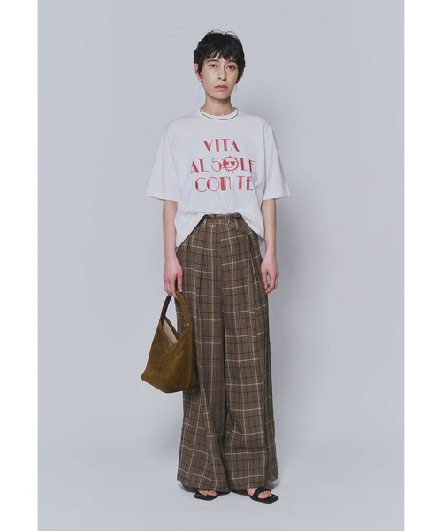 1er Arrondissement(プルミエアロンディスモン)の「リネンビスコーストラウザー(その他パンツ・レディース・その他4/ブラック系その他3/イエロー系その他5・36/38)」の4枚目の写真