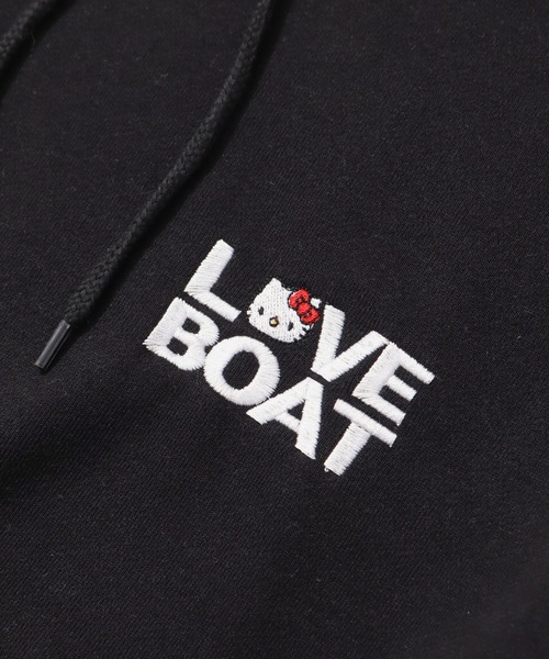 LOVE BOAT(ラブ・ボート)の「【HELLO KITTY/ハローキティ】×【LOVE BOAT/ラブボート】スウェットパーカー(パーカー・レディース・杢グレー/ブラック・M/S)」の7枚目の写真