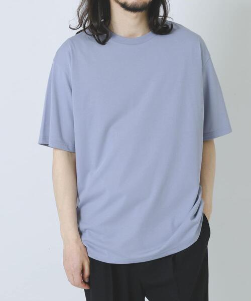 ITEMS URBANRESEARCH(アイテムズ アーバンリサーチ)の「接触冷感シルキータッチTシャツ(Tシャツ/カットソー・メンズ・ライトカーキ/ホワイト/ブルー系その他/ネイビー・LARGE/X-LARGE/MEDIUM)」の16枚目の写真