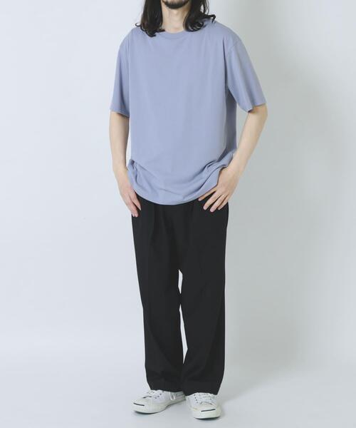 ITEMS URBANRESEARCH(アイテムズ アーバンリサーチ)の「接触冷感シルキータッチTシャツ(Tシャツ/カットソー・メンズ・ライトカーキ/ホワイト/ブルー系その他/ネイビー・LARGE/X-LARGE/MEDIUM)」の18枚目の写真