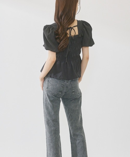 P.V.T（ピーブイティー）の「バックリボンシャーリングPO（その他トップス・レディース・LT.Blue/グリーン/White/Black・F）」の10枚目の写真