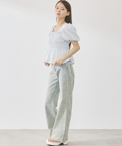 P.V.T（ピーブイティー）の「バックリボンシャーリングPO（その他トップス・レディース・LT.Blue/グリーン/White/Black・F）」の15枚目の写真