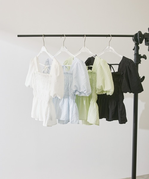 P.V.T（ピーブイティー）の「バックリボンシャーリングPO（その他トップス・レディース・LT.Blue/グリーン/White/Black・F）」の17枚目の写真