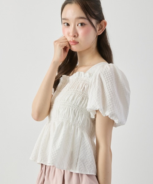 P.V.T（ピーブイティー）の「バックリボンシャーリングPO（その他トップス・レディース・LT.Blue/グリーン/White/Black・F）」の20枚目の写真