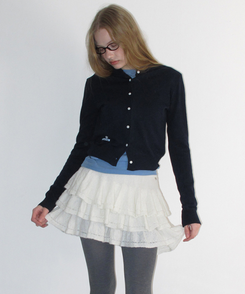 RONRON(ロンロン)の「SOFT DAYS KNIT CARDIGAN NAVY(ニット/セーター・レディース・その他・FREE)」の4枚目の写真
