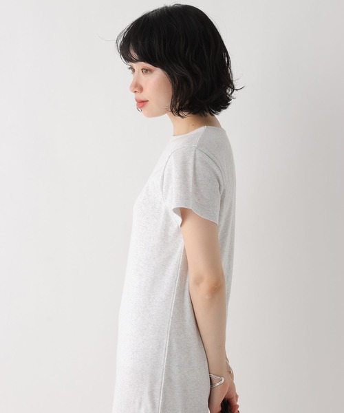 BAYFLOW（ベイフロー）の「[WEB限定]ストレッチコンパクトリブカットワンピース（ワンピース・レディース・グレー/ブラウン/ベージュ/ブラック・SMALL/LARGE/MEDIUM）」の5枚目の写真