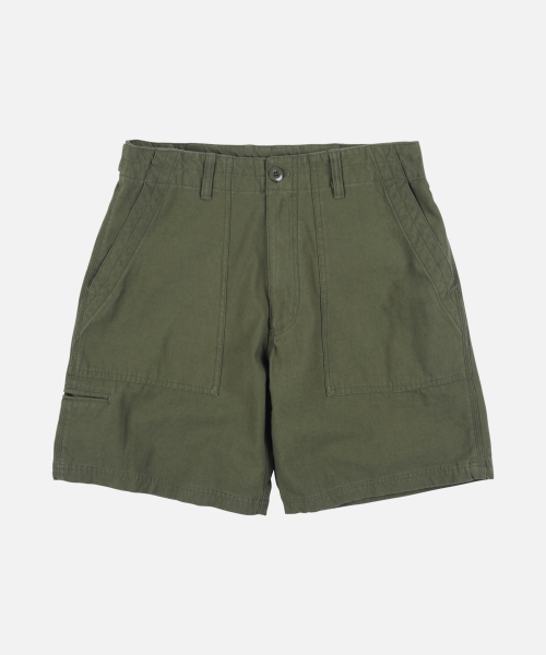 FRIZMWORKS(フリズムワークス)の「BACKSATIN ESSENTIAL FATIGUE SHORTS _ OLIVE(その他パンツ・メンズ・その他・SMALL/MEDIUM/LARGE/X-LARGE)」の1枚目の写真