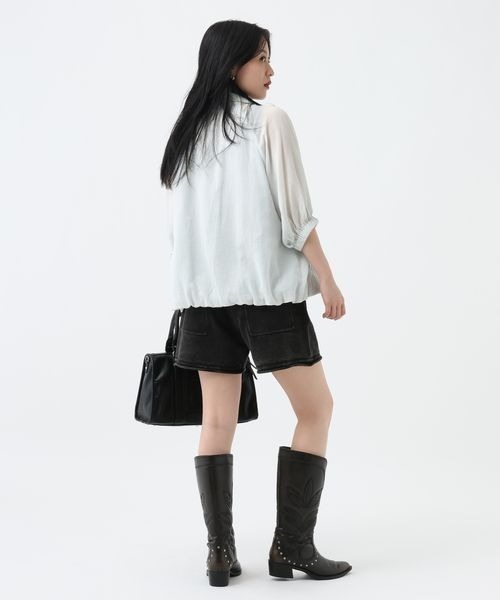 JEANASIS(ジーナシス)の「バイカラーニットショートパンツ/782988(その他パンツ・レディース・ブラック/ブラック系その他・FREE)」の14枚目の写真