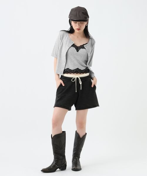 JEANASIS(ジーナシス)の「バイカラーニットショートパンツ/782988(その他パンツ・レディース・ブラック/ブラック系その他・FREE)」の20枚目の写真