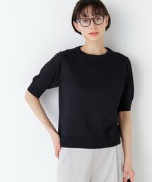 【ウォッシャブル / Good Price】ペーパーヤーンニットT