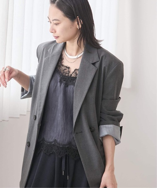 JOURNAL STANDARD(ジャーナルスタンダード)の「《追加6》フィブリルリヨセルキャミ(シャツ/ブラウス・レディース・ネイビー/アイボリー・FREE)」の17枚目の写真
