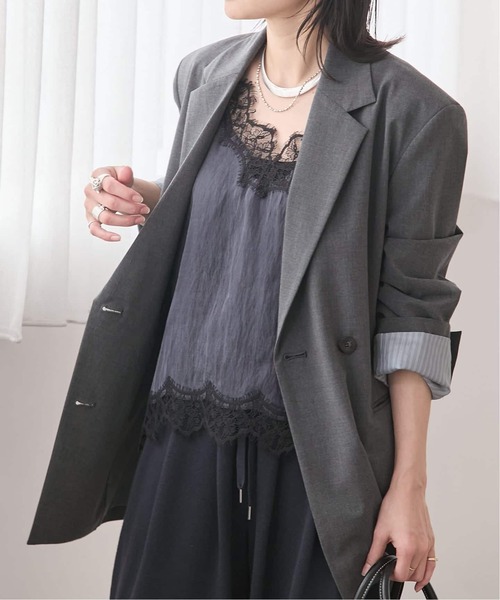 JOURNAL STANDARD(ジャーナルスタンダード)の「《追加6》フィブリルリヨセルキャミ(シャツ/ブラウス・レディース・ネイビー/アイボリー・FREE)」の16枚目の写真