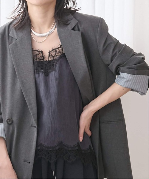 JOURNAL STANDARD(ジャーナルスタンダード)の「《追加6》フィブリルリヨセルキャミ(シャツ/ブラウス・レディース・ネイビー/アイボリー・FREE)」の15枚目の写真