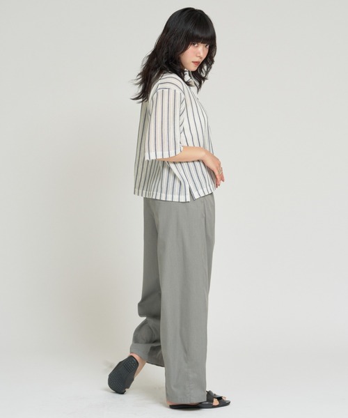RU.TI.LE（ルチル）の「【RU.TI.LE】クロシェシャツ（シャツ/ブラウス・レディース・アイボリー/ブラック・MEDIUM）」の17枚目の写真