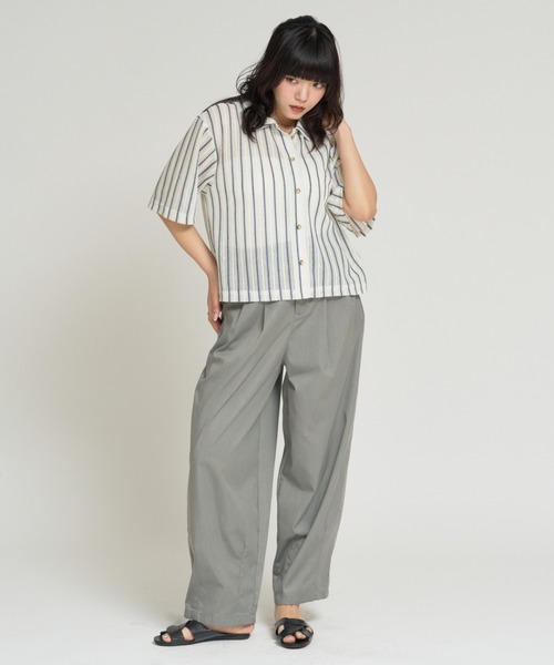RU.TI.LE（ルチル）の「【RU.TI.LE】クロシェシャツ（シャツ/ブラウス・レディース・アイボリー/ブラック・MEDIUM）」の16枚目の写真