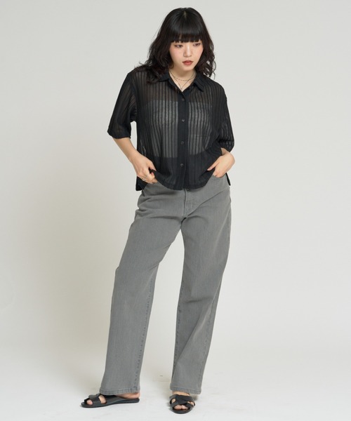 RU.TI.LE（ルチル）の「【RU.TI.LE】クロシェシャツ（シャツ/ブラウス・レディース・アイボリー/ブラック・MEDIUM）」の4枚目の写真