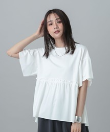 GLOBAL WORK | MATINEE LINE/冷感ペプラムプルオーバー/678475(Tシャツ/カットソー)