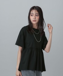 GLOBAL WORK | MATINEE LINE/冷感ペプラムプルオーバー/678475(Tシャツ/カットソー)