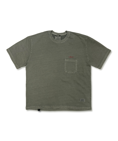 STIGMA(スティグマ)の「SCRT PIGMENT POCKET T-SHIRTS KHAKI(Tシャツ/カットソー・メンズ・その他・MEDIUM/LARGE/X-LARGE)」の1枚目の写真