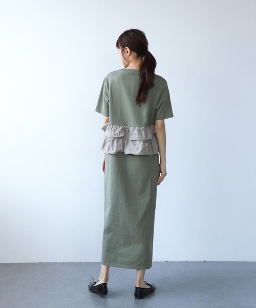 Jines(ジネス)の「フリルデザインワンピース(ワンピース・レディース・ブラック/カーキ/ブラウン・38)」の20枚目の写真