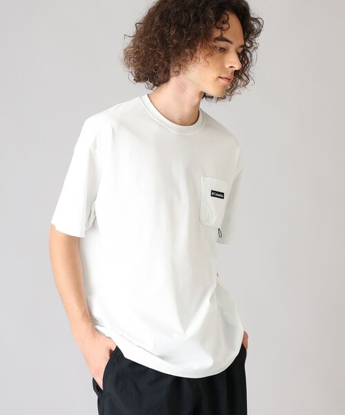 Columbia(コロンビア)の「UVカット 冷感 Columbia/ ポーラーパイオニアII ショートスリーブ Tシャツ /コロンビア(Tシャツ/カットソー・メンズ・ベージュ/ブラック/ブルーグリーン/ホワイト・S/L/M/XL)」の2枚目の写真