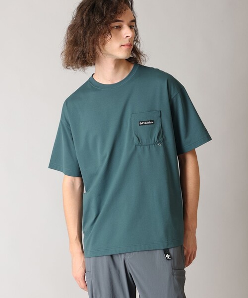 Columbia(コロンビア)の「UVカット 冷感 Columbia/ ポーラーパイオニアII ショートスリーブ Tシャツ /コロンビア(Tシャツ/カットソー・メンズ・ベージュ/ブラック/ブルーグリーン/ホワイト・S/L/M/XL)」の4枚目の写真
