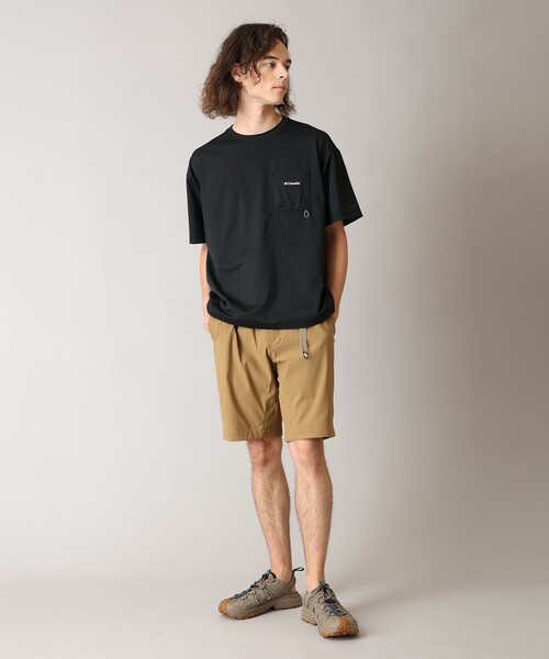 Columbia(コロンビア)の「UVカット 冷感 Columbia/ ポーラーパイオニアII ショートスリーブ Tシャツ /コロンビア(Tシャツ/カットソー・メンズ・ベージュ/ブラック/ブルーグリーン/ホワイト・S/L/M/XL)」の10枚目の写真