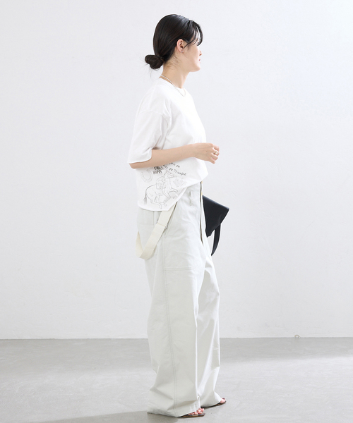 IENA(イエナ)の「Work of Art Kendai/ワークオブアートケンダイ グラフィック Tシャツ GRAPHIC TSHIRTS(Tシャツ/カットソー・レディース・チャコールグレー/ホワイト・FREE)」の15枚目の写真