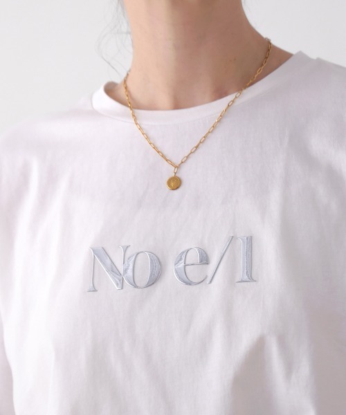 Bou Jeloud(ブージュルード)の「消耗加工綿天竺メタルロゴプリントTee(Tシャツ/カットソー・レディース・チャコールグレー/オフホワイト/ベージュ・FREE)」の12枚目の写真