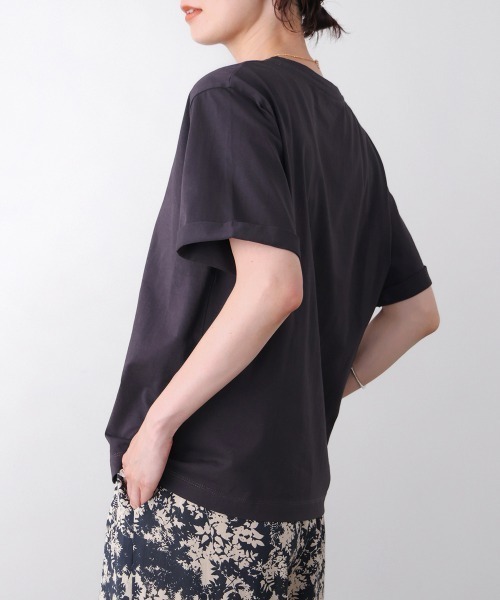 Bou Jeloud(ブージュルード)の「消耗加工綿天竺メタルロゴプリントTee(Tシャツ/カットソー・レディース・チャコールグレー/オフホワイト/ベージュ・FREE)」の16枚目の写真