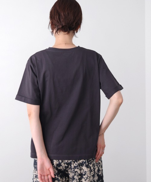 Bou Jeloud(ブージュルード)の「消耗加工綿天竺メタルロゴプリントTee(Tシャツ/カットソー・レディース・チャコールグレー/オフホワイト/ベージュ・FREE)」の18枚目の写真