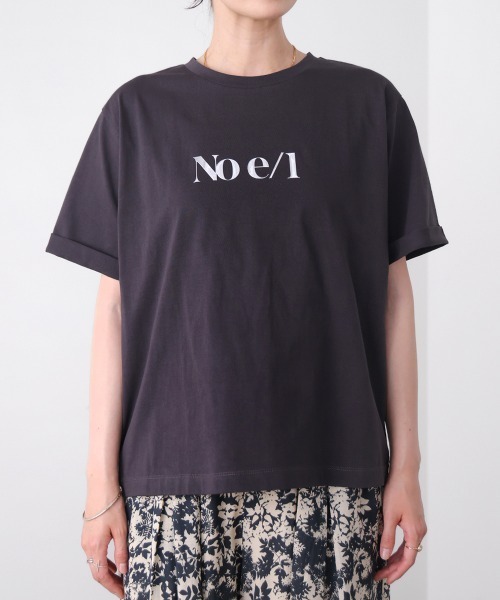 Bou Jeloud(ブージュルード)の「消耗加工綿天竺メタルロゴプリントTee(Tシャツ/カットソー・レディース・チャコールグレー/オフホワイト/ベージュ・FREE)」の22枚目の写真