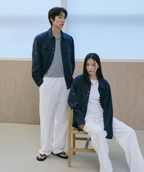 BER DE NOIR(ベールドノワール)の「エアフォールドシャツジャケット(ネイビー)(シャツ/ブラウス・メンズ・その他・MEDIUM/LARGE)」の3枚目の写真