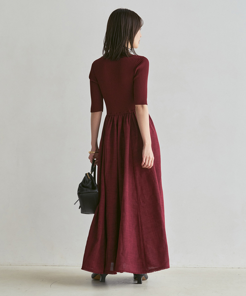 Noble(ノーブル)の「《追加・新色》【洗える】フロントジップドッキングワンピース(ワンピース・レディース・ボルドー/チャコールグレー・38/36)」の22枚目の写真