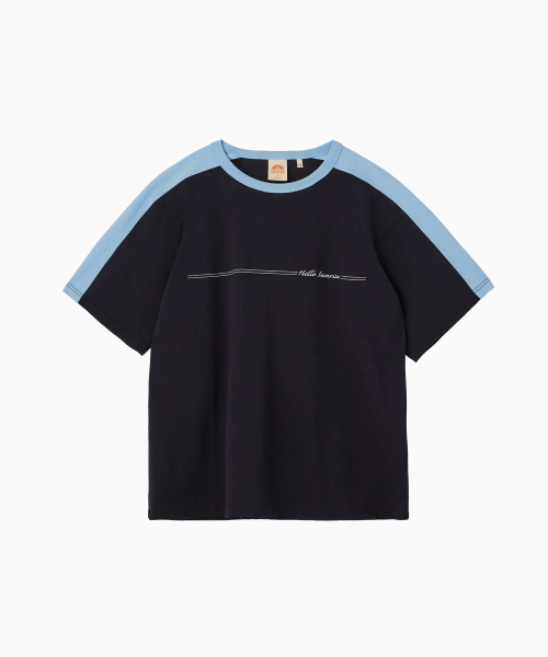 HELLO SUNRISE(ハローサンライズ)の「HS Longboard Tee_Navy(Tシャツ/カットソー・レディース・ネイビー・SMALL/MEDIUM/LARGE)」の2枚目の写真
