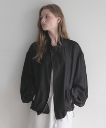 stripe summer half wind Jacket (black)
